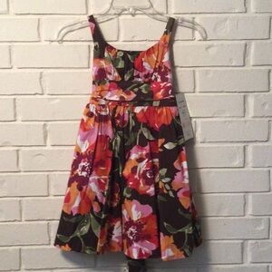 Rare Editions Floral Multicolor Dress Size 7 NEW